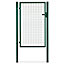 Portillon pour clôture grillagée à poteaux carrés Blooma vert 100 x h.150 cm
