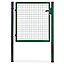 Portillon pour clôture grillagée à poteaux carrés Blooma vert 100 x h.100 cm