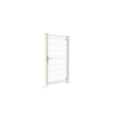 Portillon pour cloture grillagée Axyle blanc H.170 cm
