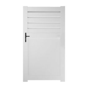 Portillon PVC blanc ARRAS L100 x H180 cm - Poignée à gauche
