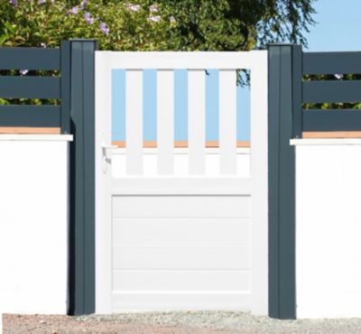 Portillon pvc Naussac blanc - 100 x h.150 cm