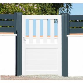 Portillon pvc Naussac blanc - 100 x h.150 cm