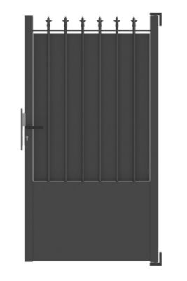 Portillon ronchaux 2 100x170 cm Noir 2100 Jardimat