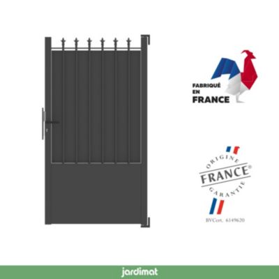 Portillon ronchaux 2 100x170 cm Noir 2100 Jardimat