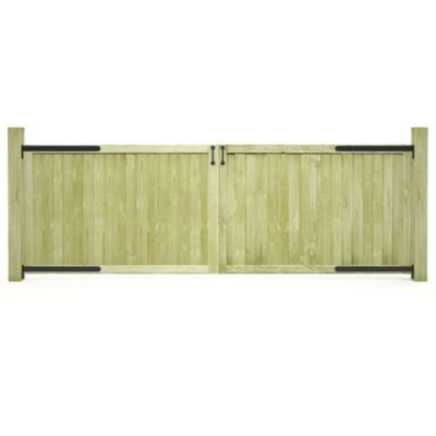 Portillons de jardin 2 pcs Bois de pin imprégné 300x100 cm vidaXL