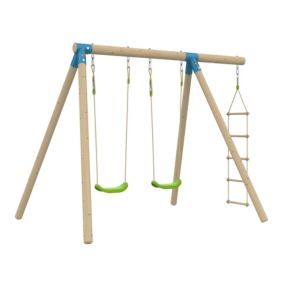 Portique 2 balançoires AMANDIER en Bois H190cm
