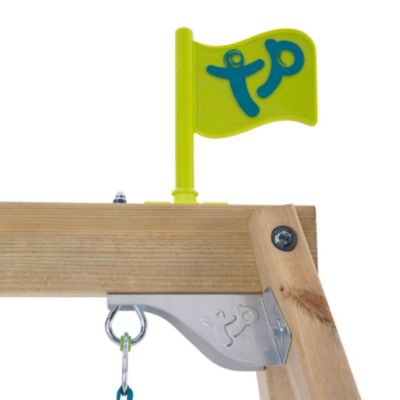 Portique ANTHÉMIS 2 balançoires - vis-à-vis - kit d'ancrage - bois