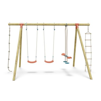 Portique bois 2,30 m Topwood NANI 2 pour 6 enfants