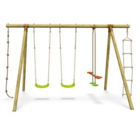 Portique bois 2,30 m Topwood NANI - 6 enfants