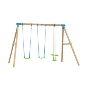 Portique bois 2 balançoires + 1 vis-à-vis TP Toys Kingswood