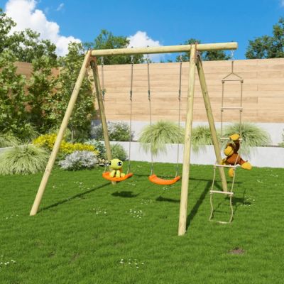 Portique bois Artix TIRIDOU - 2,30 m - 3 enfants