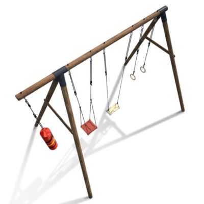 Portique en bois pour ados Galdar Boxe 410 x 330cm