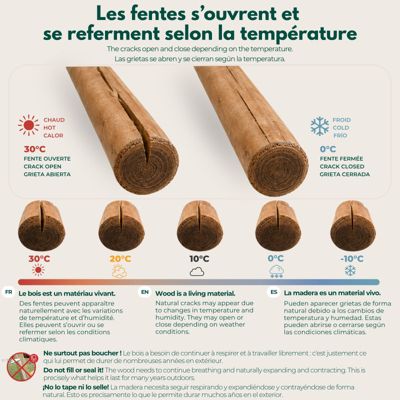 Portique en bois rond 3 agrès avec face à face et toboggan NARCISSE