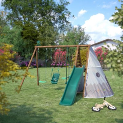 Portique Soulet Camélia + Tipi en bois