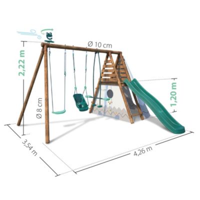 Portique Soulet Camélia + Tipi en bois