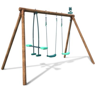 Portique Soulet Pacco en bois de couleur marron
