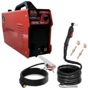 Poste à découpage Plasma Inverter 40A IGBT Découpeuse plasma 2 à 10mm Torche + Pince + Manomètre intégré TECNOWELD