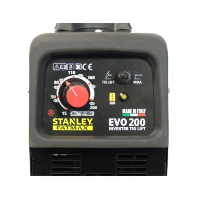 Poste à souder 160 Ampères EVO160 MMA + TIG + Cagoule Stanley Automatique 9/13 STANLEY FATMAX