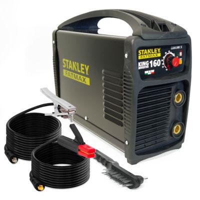 Poste à souder inverter KING 160 MMA Electrodes Acier Inox Fonte Basiques 1.6 à 4 mm STANLEY FATMAX