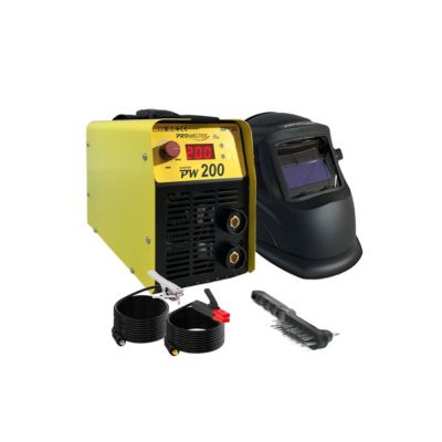 Poste à Souder Inverter AWELCO GX200 – 160A Max, écran Digital, électrodes 1.6-4 Mm – Livré Avec Cagoule Automatique DIN13 - 13
