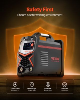 Poste à Souder Inverter 140A IGBT 220V - Machine à Souder MMA Avec Affichage LCD, Masque, Gants Et Accessoires