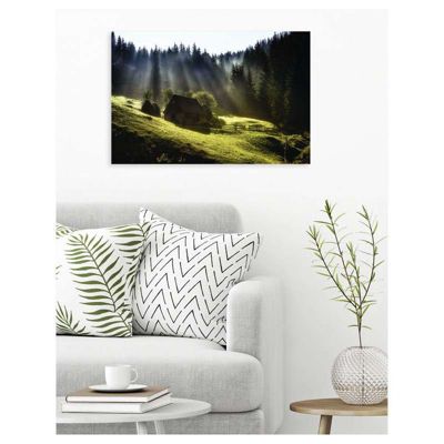 Poster intissé CAMPAGNE ROUMAINE 90 x 60 cm - Décoration intérieure HD