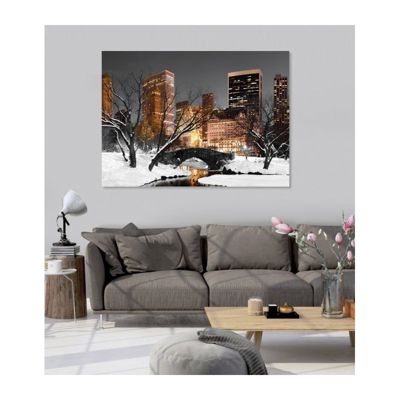 Poster intissé CENTRAL PARK LIGHTS 140 x 95 cm - Affiche murale de qualité supérieure