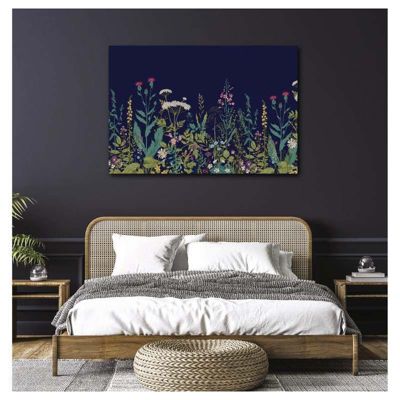 Union Rustic Vache écossaise sur terre ferme III - Art mural en bois de
