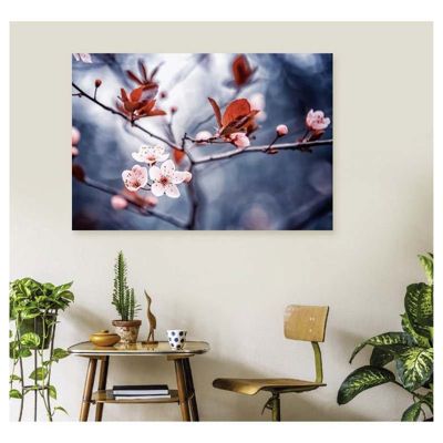 Poster intissé LA POESIE DU SAKURA 140 x 95 cm - Affiche murale de qualité supérieure