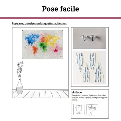 Poster intissé REVEUR 60 x 40 cm - Décoration intérieure HD