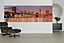 Poster intissé GoodHome coucher de soleil sur Brooklyn 124 x 368 cm