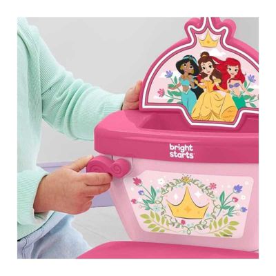 Pot 2-en-1 Bright Starts Disney Princess My Size rose avec sons et autocollants