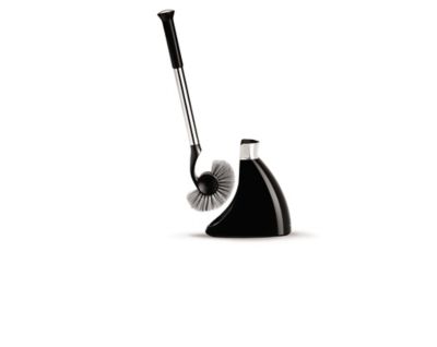 Pot à balai WC demi-lune noir Simplehuman