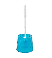 Pot à balai WC en plastique bleu Bori