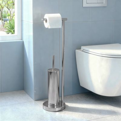 Pot à balai WC Koros métal brillant GoodHome