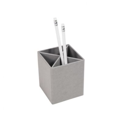 Pot à crayons 4 compartiments Bigso Box Penny gris