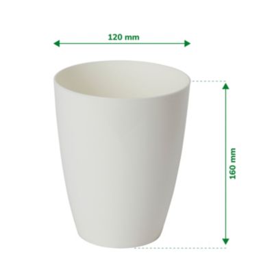 Pot à orchidée plastique blanc ø12 cm