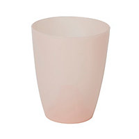 Pot à orchidée plastique transparent rose ø12 cm