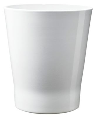 Pot à Orchidée En Céramique Blanc - Dimensions 17 Cm De Haut, 14 Cm De Diamètre, Forme Conique, Pour Intérieur