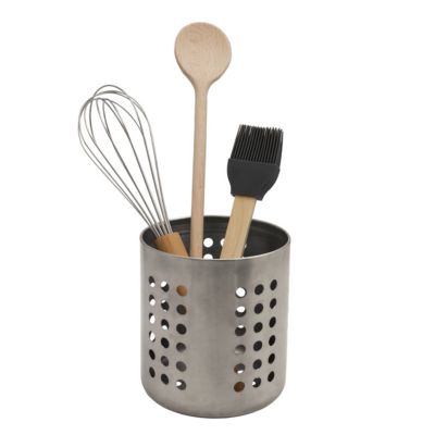 Support à Ustensiles Hollandais Ancien Avec Grille En Graphite - Style Industriel