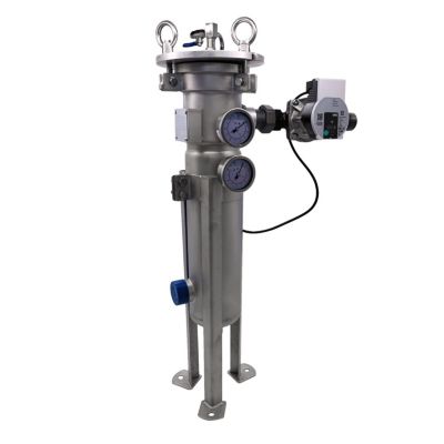Pot à Boue Magnétique Inox 40/49 - 1"1/2 Avec Circulateur 8 M3/h Et Poche Filtrante 50microns - 10 Bars Max