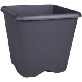 Pot carré EDA Chorus - 40 x 40 x 36,4 cm - 35,6 L - Gris