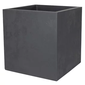 Pot carré Basalt anthracite 49.5 x 49.5 x 49.5 cm