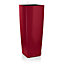 Pot carré Lechuza Alto Premium rouge scarlet brillant 40 x 40 x h.105 cm