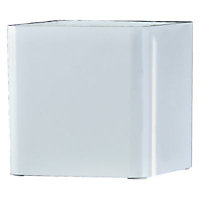 Pot carré polypropylène Euro3Plast Cubik blanc 16 x 16 x h.16 cm