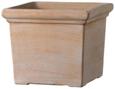 Pot carré terre cuite Deroma Quadro Siena Toscana 39 x 39 x h.32,5 cm