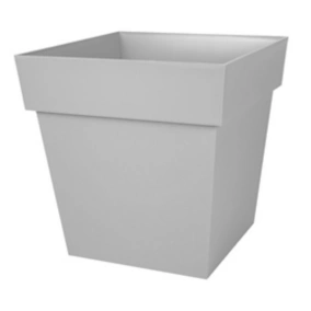 Pot carré Toscane gris clair 39 x 39 x h.39 cm