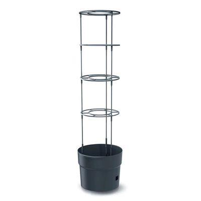 Pot de culture de tomates avec support- Anthracite - Diamètre 29.5cm