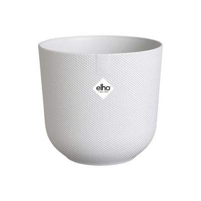 Pot de fleur - Elho - Jazz Rond - Blanc - L 35 x B 34.5 x H 32 cm - Intérieur - 100% recyclé