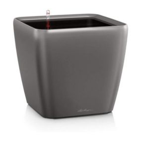 Pot de fleur - LEC - Quadro Premium LS 50 - anthracite métallisé - 50 x 50 x 46,5 cm - 53 L